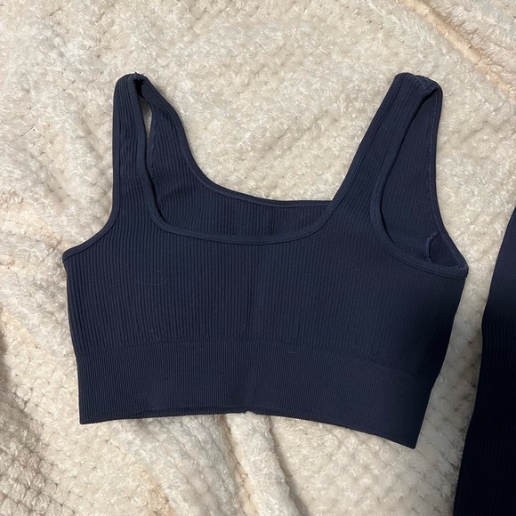 Navy Blue Workout Set (two piece set) - Picture 2 of 5